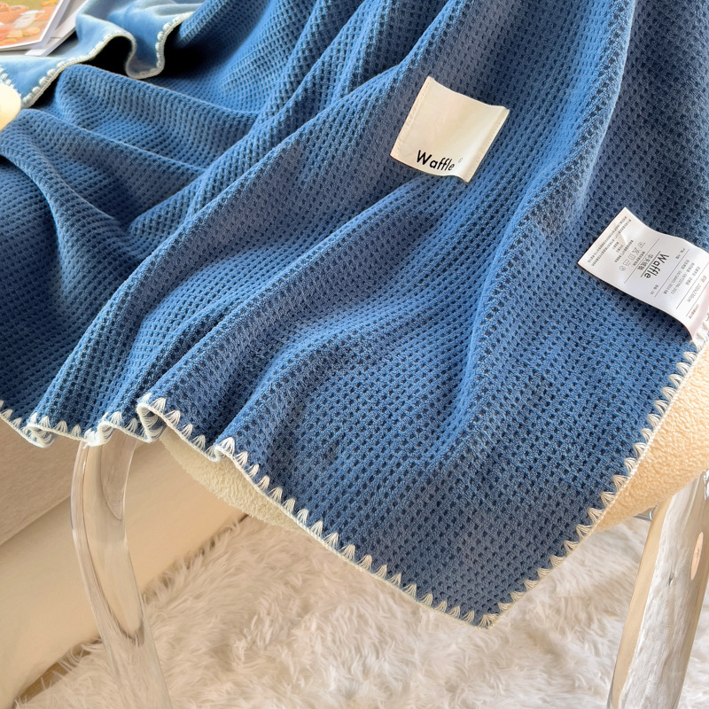 Вафелено одеяло за диван и офис, Nordic стил, 3% свиване, сезон пролет-есен