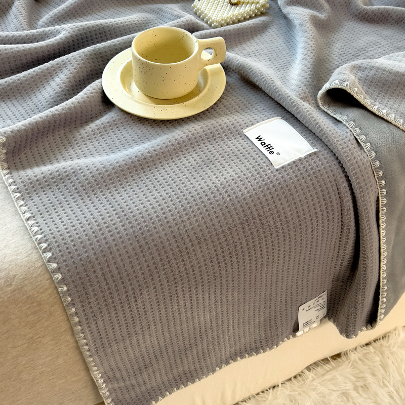 Вафелено одеяло за диван и офис, Nordic стил, 3% свиване, сезон пролет-есен