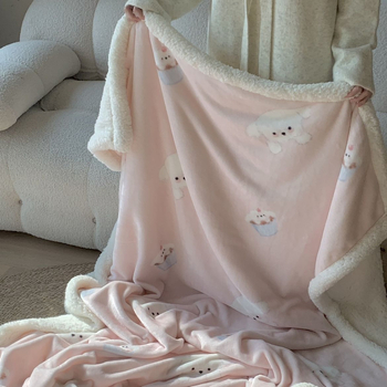 Одеяло, многофункционално за всички сезони, с дизайн карикатури и цветя, синтетично влакно, персонализируемо