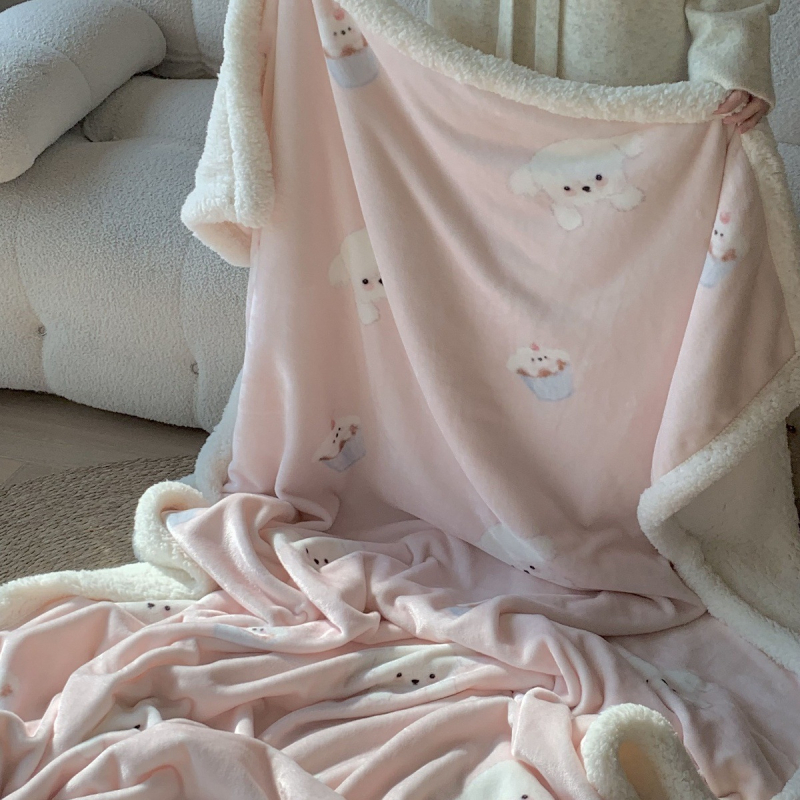 Одеяло, многофункционално за всички сезони, с дизайн карикатури и цветя, синтетично влакно, персонализируемо