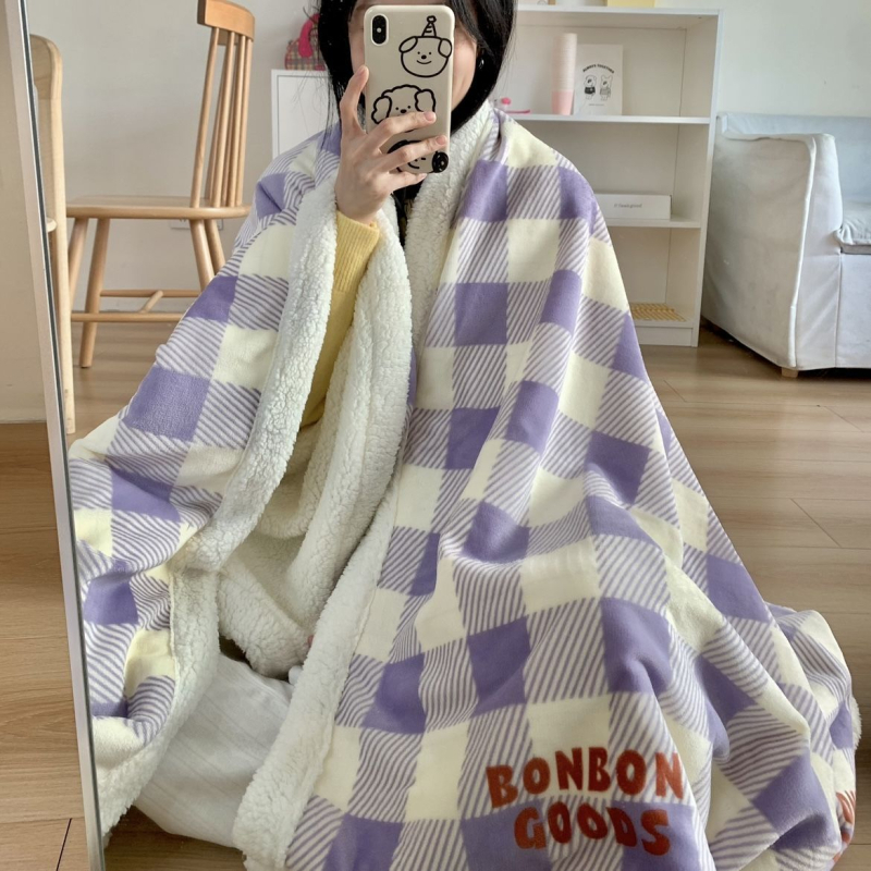 Одеяло, многофункционално за всички сезони, с дизайн карикатури и цветя, синтетично влакно, персонализируемо