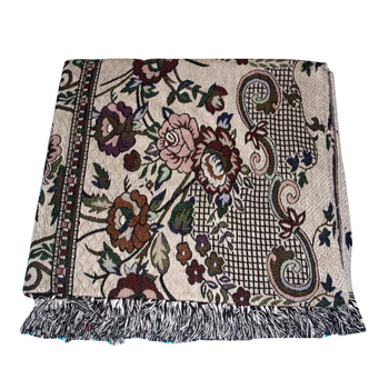 Хавлиено одеяло с флорална шарка, полиестер, за пролетно-есенен сезон, пасторален стил