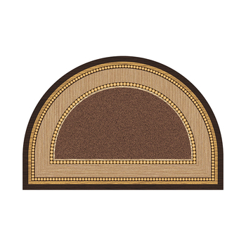 Входен подов килим, полуокръгла форма, геометричен модел, полиестер, за всекидневна, модерен стил