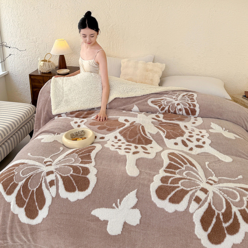 Одеяло от полиестер за зима, луксозен стил, персонализируемо, тегло 1.0–1.5 кг