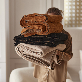 Плетено одеяло за дрямка - памук, 300–499 г, зима, марка: Superior Color Products