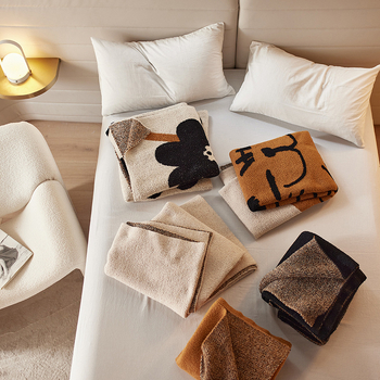 Плетено одеяло за дрямка - памук, 300–499 г, зима, марка: Superior Color Products