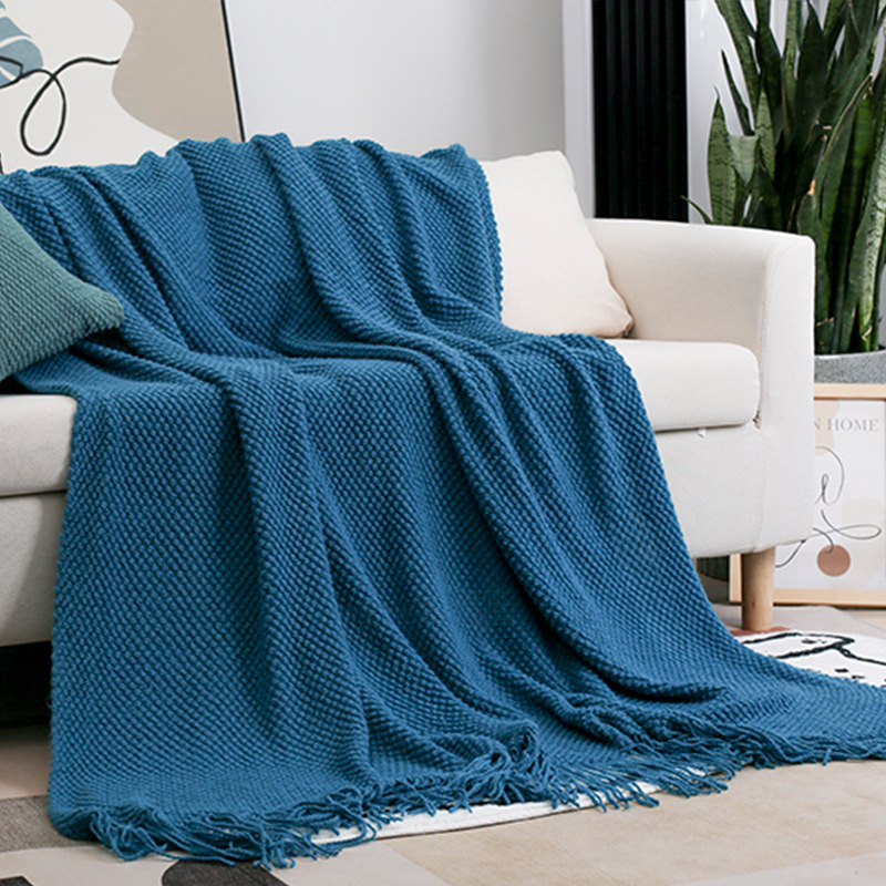 Плетено одеяло от акрилно влакно; 300 g; пролет/есен; персонализация налична; солиден модел