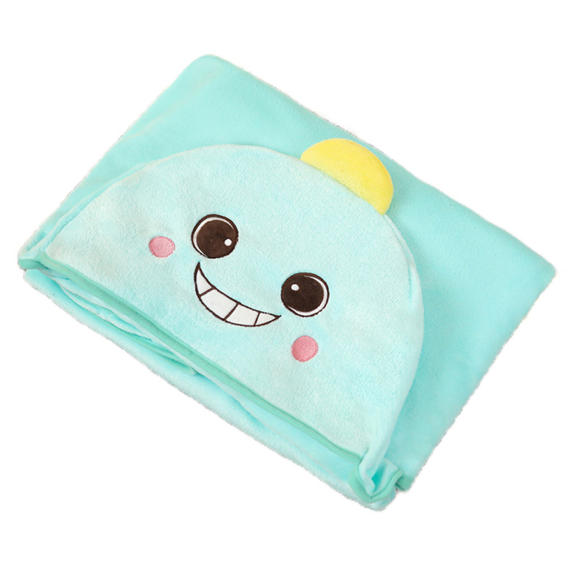 Одеяло-пелерина за почивка с мультяшен принт Шиба Ину; полиестер, фланелен тип, 300–500 г, персонализиране, подходящо за всички сезони