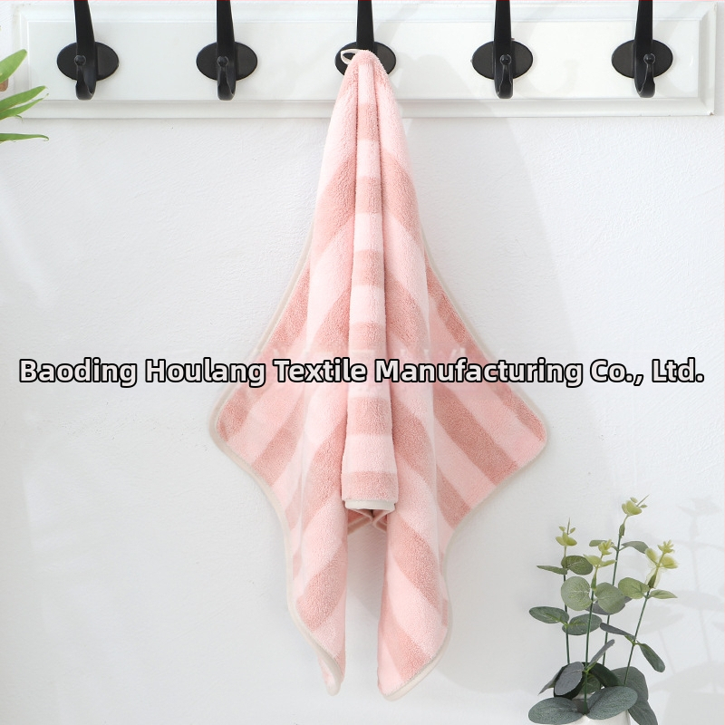 Ručník od coral fleece za kosu i lice s logom, upija i brzo suši, 80–100 g