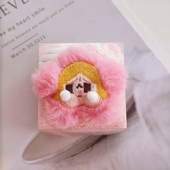 Παιδική τετράγωνη πετσέτα με σχέδιο κλαίγοντος μωρού, κοραλλιού φλίς, 25 g, διαθέσιμη προσαρμογή