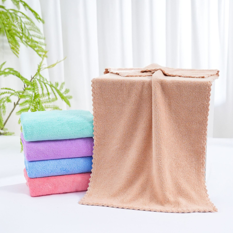 Ručnik za lice od koralne fleece, 150d, 50–80 g, mekan i upijajući