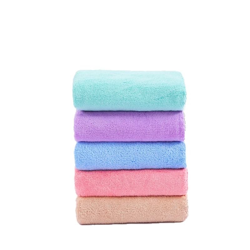 Ručnik za lice od koralne fleece, 150d, 50–80 g, mekan i upijajući