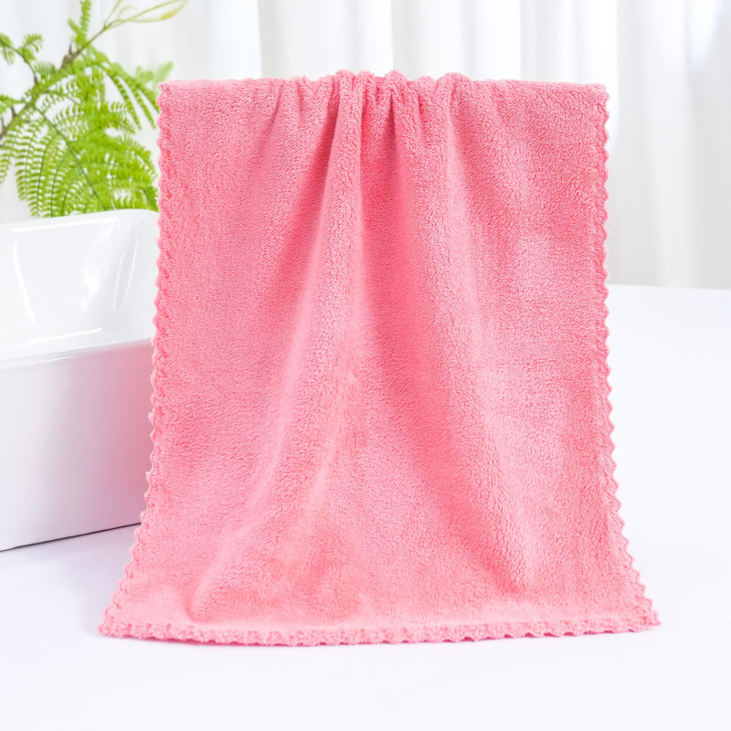 Ručnik za lice od koralne fleece, 150d, 50–80 g, mekan i upijajući