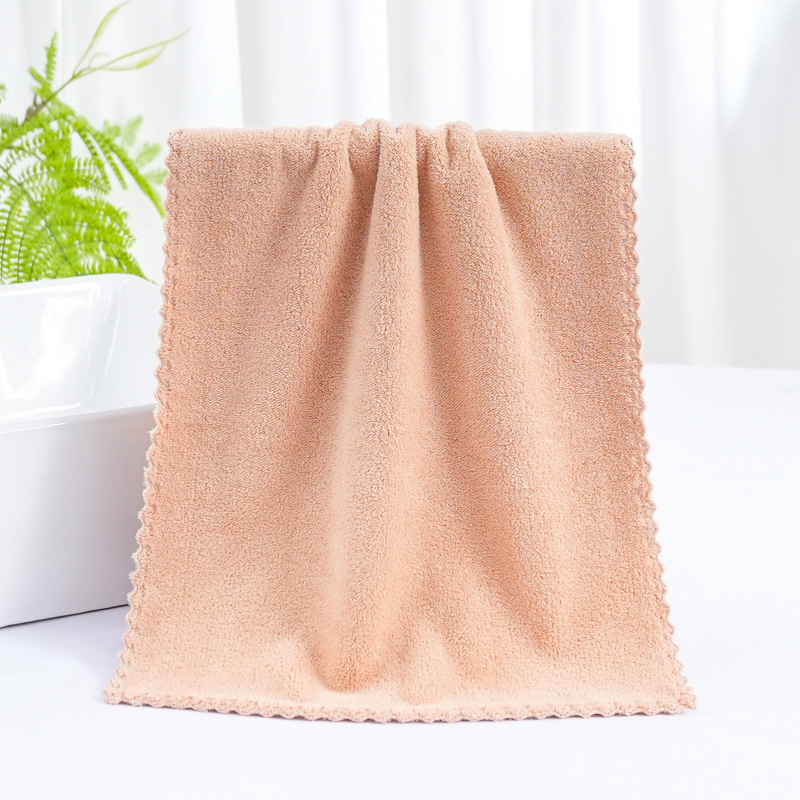 Ručnik za lice od koralne fleece, 150d, 50–80 g, mekan i upijajući