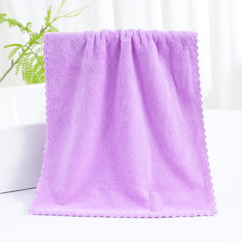 Ručnik za lice od koralne fleece, 150d, 50–80 g, mekan i upijajući