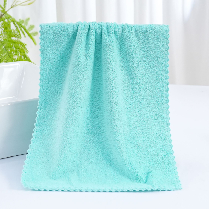 Ručnik za lice od koralne fleece, 150d, 50–80 g, mekan i upijajući