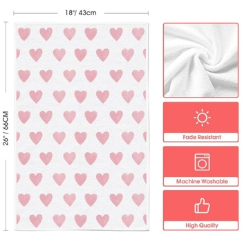 Kuhinjska krpa s ružnim srcem – Valentinova tema, upijajuća (Brend: Jiaxin; Materijal: Mikrofiber; Postupak proizvodnje: Tisak; Težina: 50-80 g)