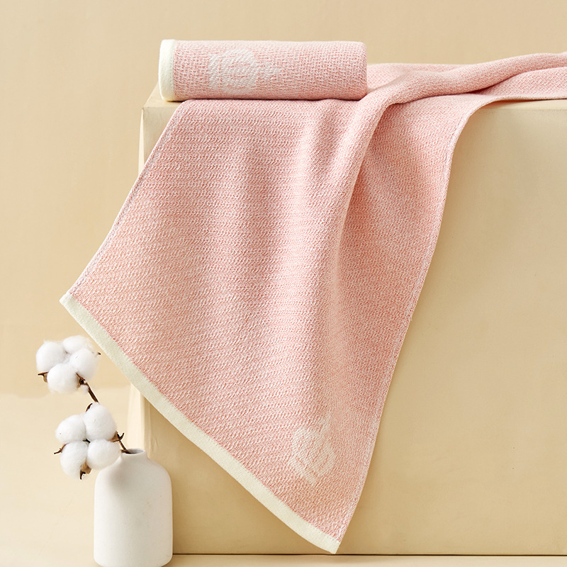 Pamukani Jacquard ručnik za lice, lagan za ljeto, upija i brzo suši, pređa 32s, GSM 50–80