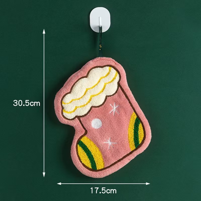 Ručnik za ruke od coral fleecea, šivan, 150D vlakno, težina 30–50 g, prilagodljivo