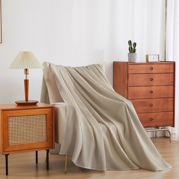 Βαμβακερό κάλυμμα καναπέ με υφή κυψέλης, μοντέρνος μινιμαλισμός, τεσσάρων εποχών, βάρος 300–499 g