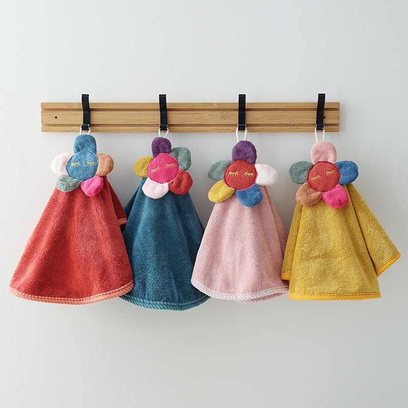 Кръгла кърпа за коса от коралов флийс, 80–99 g, 150D прежда, бродерия и подгъв, персонализация налична