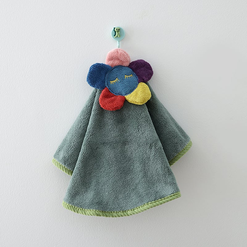 Кръгла кърпа за коса от коралов флийс, 80–99 g, 150D прежда, бродерия и подгъв, персонализация налична