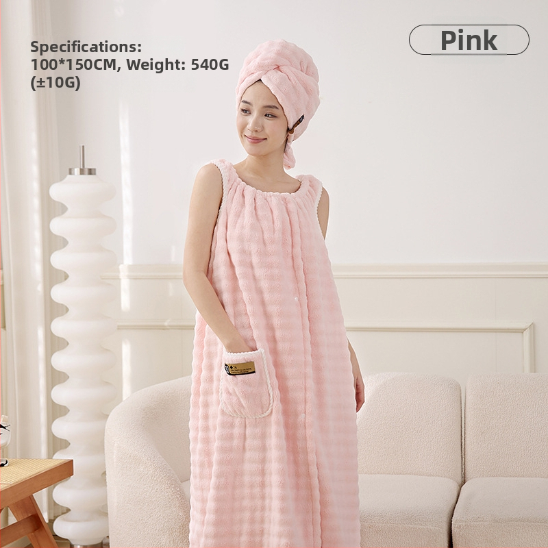 Αντιβακτηριακό καπέλο στεγνώματος μαλλιών με σχέδιο ουράς πεταλούδας, από coral fleece, 7A βαθμίδα, παχυσμένη υφή, υψηλή απορροφητικότητα, βάρος 140–169 g