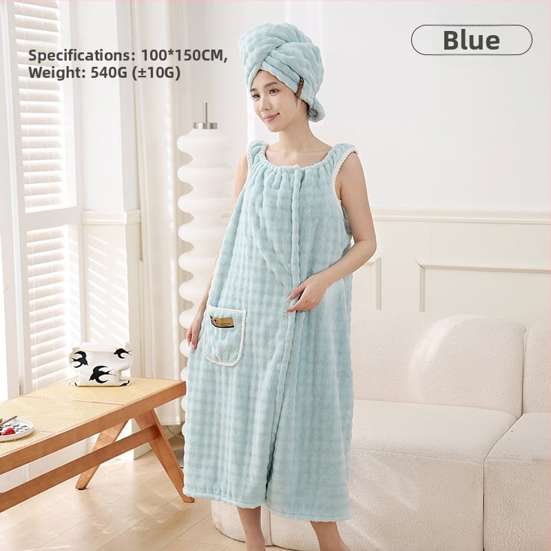 Αντιβακτηριακό καπέλο στεγνώματος μαλλιών με σχέδιο ουράς πεταλούδας, από coral fleece, 7A βαθμίδα, παχυσμένη υφή, υψηλή απορροφητικότητα, βάρος 140–169 g