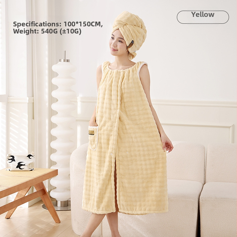 Αντιβακτηριακό καπέλο στεγνώματος μαλλιών με σχέδιο ουράς πεταλούδας, από coral fleece, 7A βαθμίδα, παχυσμένη υφή, υψηλή απορροφητικότητα, βάρος 140–169 g