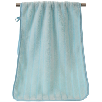 Ručnik za lice od koralnog fleeca, prugasti rub, 32s vlakno, jednostavna tkanina, 50–80 g