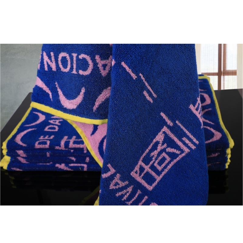 Ζακάρντ Αθλητική Πετσέτα, 100% Βαμβάκι, Νήμα χωρίς Συστροφή, Απλή Ύφανση, Διαθέσιμη Εκτύπωση Λογοτύπου