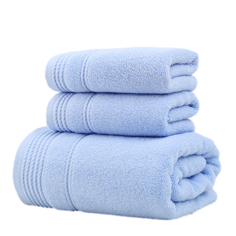 Σετ πετσετών από βαμβάκι με πλεκτό σχέδιο σε απλή πλέξη, 32s νήμα, 100 g πετσέτα και 400 g πετσέτα μπάνιου, δυνατότητα κεντήματος και εκτύπωσης λογότυπου