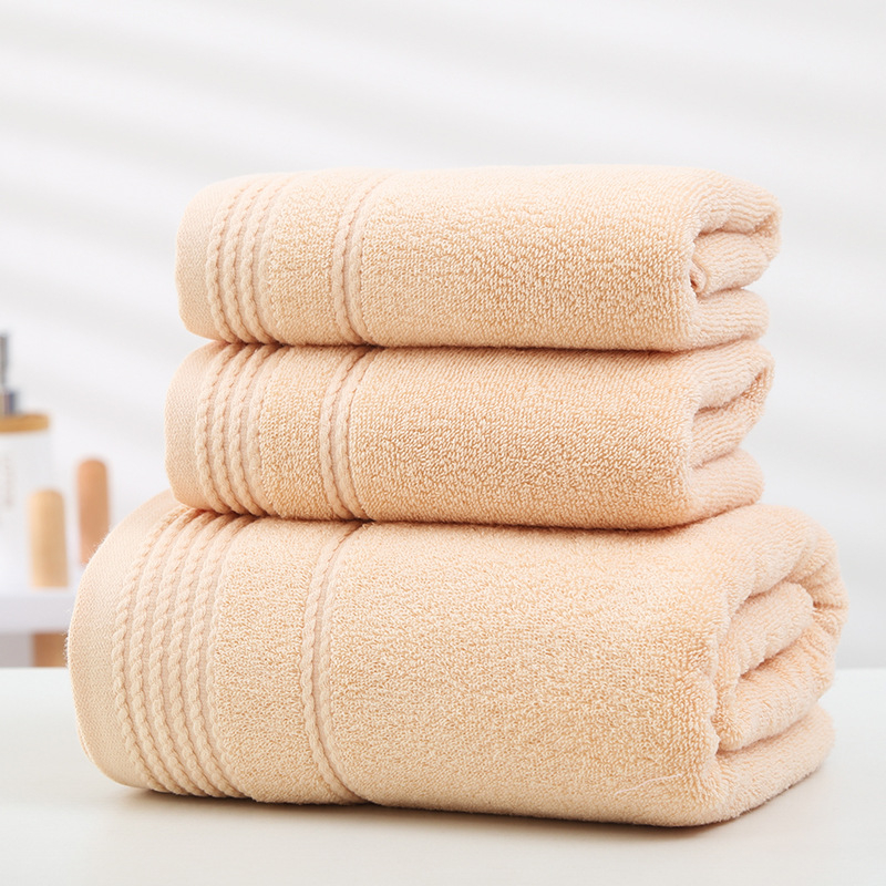 Σετ πετσετών από βαμβάκι με πλεκτό σχέδιο σε απλή πλέξη, 32s νήμα, 100 g πετσέτα και 400 g πετσέτα μπάνιου, δυνατότητα κεντήματος και εκτύπωσης λογότυπου
