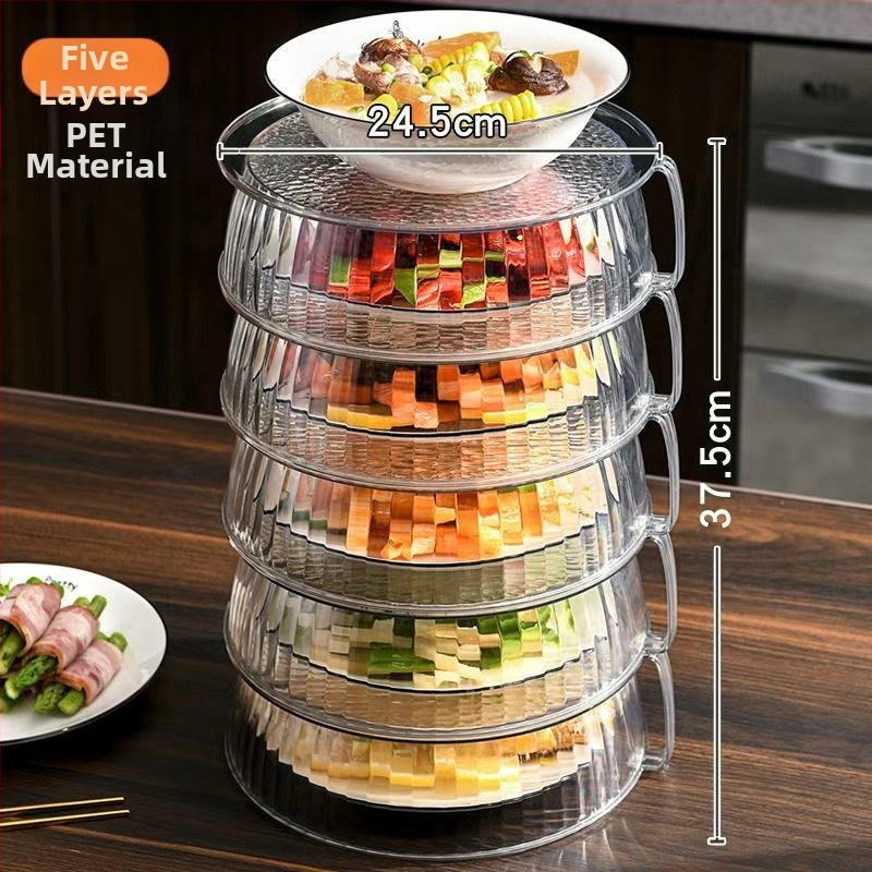 Daugių sluoksnių PET virtuvės laikymo sprendimas su izoliacija ir dulkių apsauga, skirtas daržovėms ir likučiams