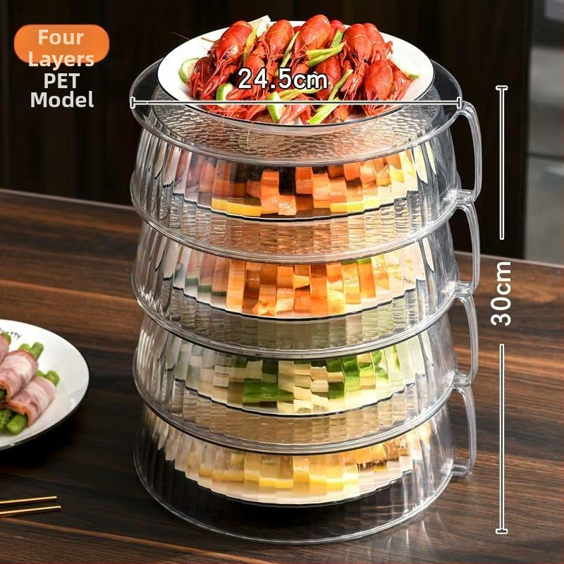 Daugių sluoksnių PET virtuvės laikymo sprendimas su izoliacija ir dulkių apsauga, skirtas daržovėms ir likučiams