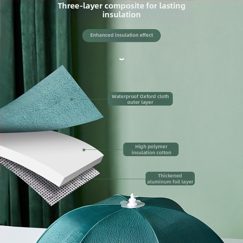 Izolovaný kryt na riady pre domáce použitie (Značka Caberry; Materiály: Oxford tkanina + izolačná vlna + hliníková fólia; Funkcie: izolácia, ochrana proti prachu)