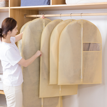 Κάλυμμα ενδυμάτων από μη υφασμένο ύφασμα – ιαπωνικού στυλ, πλήρως κλειστό, κρεμάστρα, προστασία από σκόνη και υγρασία για αποθήκευση στο υπνοδωμάτιο