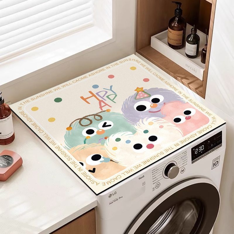 Покривало за пералня – карикатурен стил, диатомова кал като материал, персонализируемо, марка Peng Jing