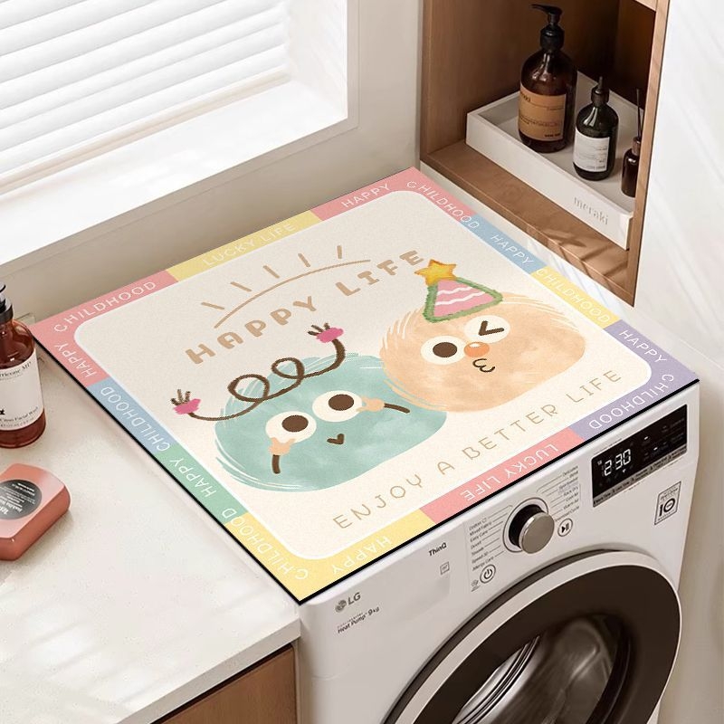 Покривало за пералня – карикатурен стил, диатомова кал като материал, персонализируемо, марка Peng Jing