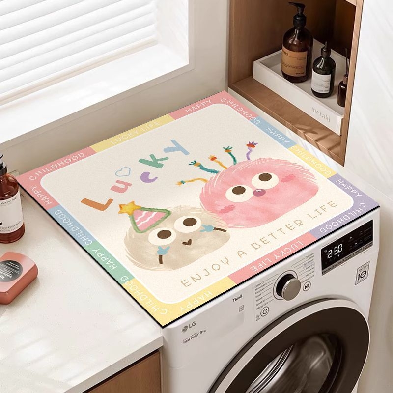 Покривало за пералня – карикатурен стил, диатомова кал като материал, персонализируемо, марка Peng Jing