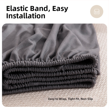 Navlaka za kutnu garnituru, minimalistički stil, smjesa poliestera 92% i elastana 8%, obrada i prilagodba dostupni