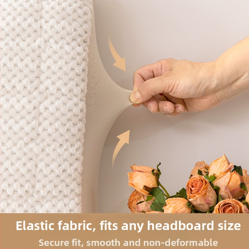 Калъф за таблата на леглото с подплатено облегало, кадифе kidney bean velvet, Pomelo Grid, прост и модерен стил, прахозащитна покривка/покривка за диван/покривка за климатик