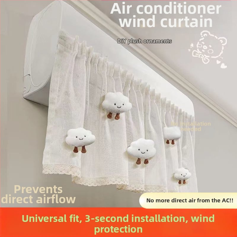 Калъф за климатик - Kimhome, памук и лен, прост стил