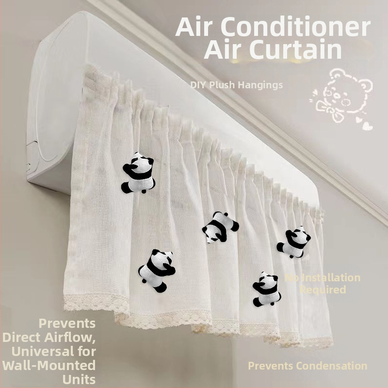 Калъф за климатик - Kimhome, памук и лен, прост стил