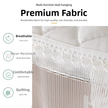 Калъф за климатик – кръгла дантелена бродерия, универсален, модерен минималистичен стил