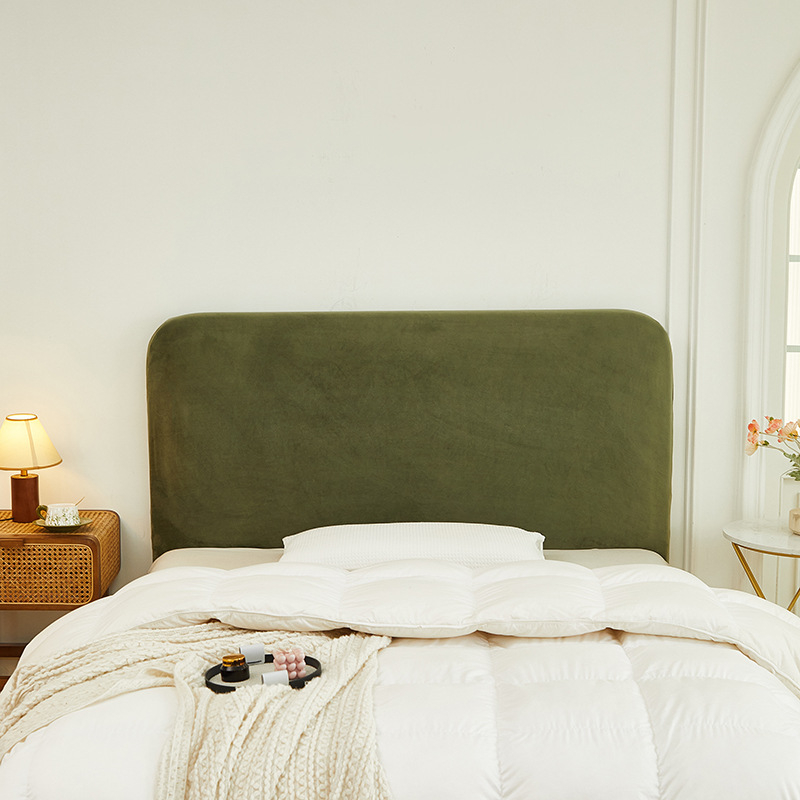 Покривка за главата на леглото Lazy Worm — велур с ефект облак, противохлъзгаща се еластична лента, прахоозащитна облегалка, модерен минималистичен стил, персонализируема