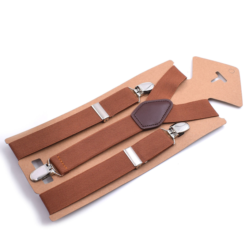 Bretele unisex cu 3 clips, reglabile, cross-back, elastice din poliester