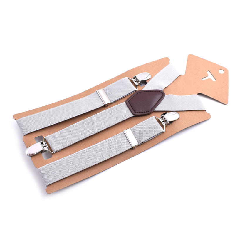 Bretele unisex cu 3 clips, reglabile, cross-back, elastice din poliester