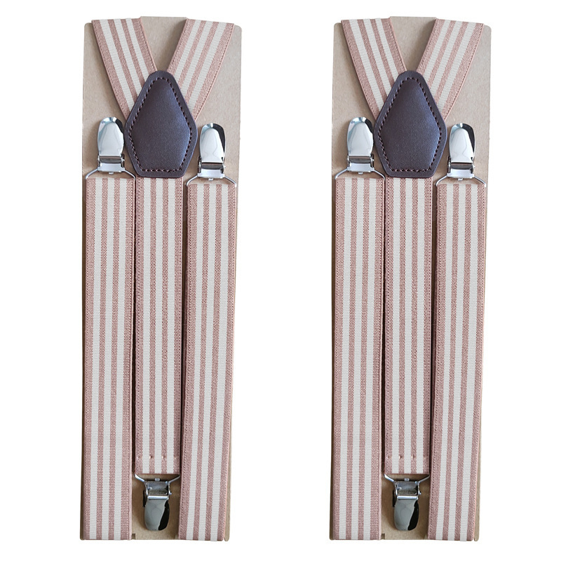 Bretele unisex cu 3 clips, reglabile, cross-back, elastice din poliester