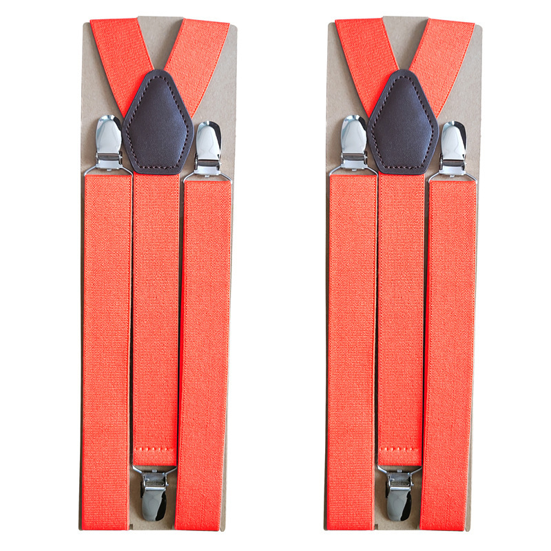 Bretele unisex cu 3 clips, reglabile, cross-back, elastice din poliester